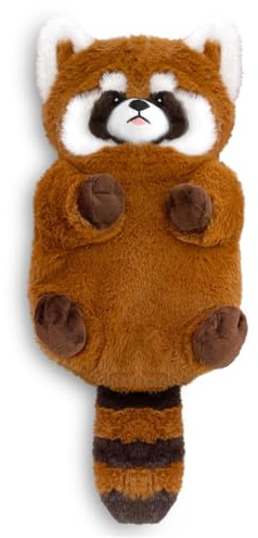 Red Panda Wheat Bags Microwavable for Neck and Shoulders, Stomach & Muscles & Joint, Washable Plush Stuffed Animal, 43x20cm Natural Moist Microwave Heating Pads, Unscented