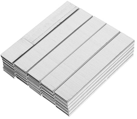 VILLCASE Agrafes Métalliques en Fer Galvanisé de U, pour Bois et Plastique, Usage Maison et Tapisserie, 100% Argenté, Faciles à Utiliser