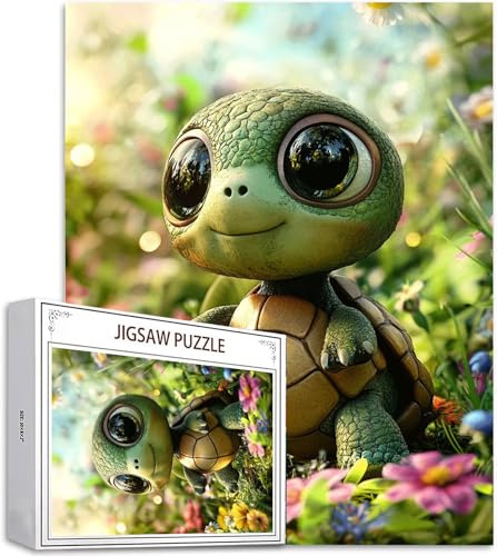 Puzzle Karikatur Puzzle 3000 Teile, Holzpuzzle Erwachsene, Mehrfarbig Holzpuzzle, Klassische Puzzles Schildkröte Wooden Jigsaw für Erwachsene Und Kinder 14 Jahren, Geschenke Wand Dekor 122x81cm D-754