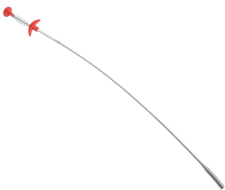IWOWHERO Desatascador de Fregadero Serpiente Flexible 60 Cm Acero Inoxidable y Pp Herramienta de Limpieza para Eliminar Obstrucciones en Bañeras y Lavabos Uso Doméstico