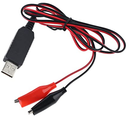 Guaber AA LR6 LR03 C LR20 D Dimensione Dimensione Eliminazione della Batteria 6V 1A Cavo Alimentazione USB può Sostituire 4X 1 5 V 200 Cm AA