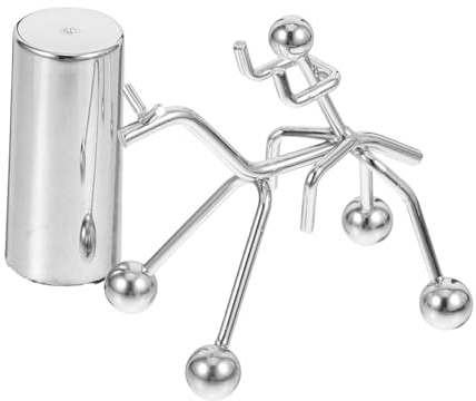 POPETPOP Ornement Balle D'équilibre Iron Art pour Bureau Garçon et Filles, Figurine à Oscillation Rotative en Fer, Décoration Éducative Scientifique pour Jeu d'apprentissage Stem