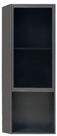 WECLMH Recessed Wall Niche With Glass Door, Stainless Steel Shower Niche, Water proof Bathroom Organizer For Bathroom, Kitchen,Living Room(900x280x140mm)