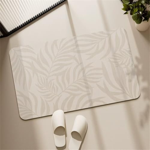 Extra große, super saugfähige Kieselgur-Badematte, 100 x 160 cm, rutschfest, weich, waschbar, Steinteppich, perfekt für Badezimmer, Dusche, stilvolles und farbenfrohes Design
