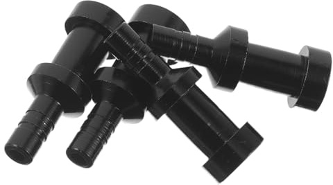 VICASKY 4 Adaptateurs en Alliage D'aluminium pour Pompe à Air, Embouts de Gonflage Noirs Compatibles Matelas, Vélo, Bateau Gonflable Valves Rapides et Étanches, Remplacement Buse Pompe