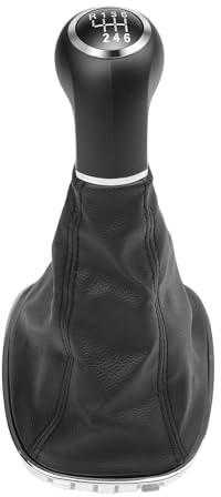 GRACEGALAXY Pomo de palanca de cambios de 6 velocidades para Corsa D 2006-2014 y Corsa E 2014-2019,Kit de Palanca de Cambios y Funda 009140093, 19276456 Negro