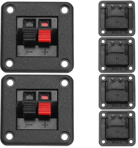 Stereo Speaker Terminal Connectors 6Pcs Wire Connectors Binding Clips for Amplifier and LED Lighting Applications