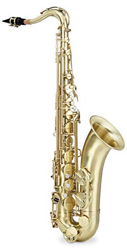 Classic Cantabile Winds TS-450 Bb brushed Tenorsaxophon (Tenor-Saxophon, gebürstetes Messing, Bb-Stimmung, Hoch-Fis-Klappe, sehr ergonomische Klappenmechanik)