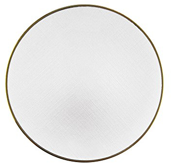 ChargeIt by Jay 1875000WH Laurel Charger Plate, Glass, Pink