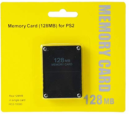 Carte Mémoire Card Memory 128 MB pour Sony PS2 PlayStation 2 Noir