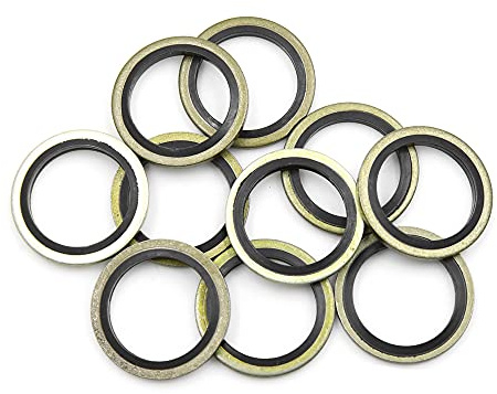 sourcing map Ölablassschrauben Dichtungsring 10 STK. 20X28mm Für Ölwechsel | Dicke 2mm, Für Die Meisten Autos, Für Ölfilterwechsel, Manuelle Messung Toleranz 0.3-0.5mm