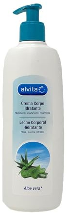 Alvita Crema Corpo Idratante All'Aloe Vera, 400ml