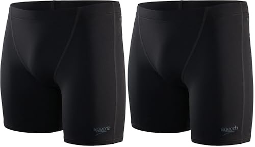 Speedo Herren ECO Endurance+ V Cut Mid Jammer Schwimmhose | Chlorbeständig | Recyclingmaterial | Bequeme Passform | Schwimmtraining | Fitness