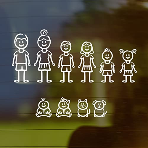 Autoaufkleber für die Familie, Fensteraufkleber, Wohnmobil, Wohnwagen, lustig, Vinyl, Grafik-Aufkleber