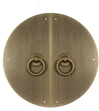 Möbelgriff Schrankgriffe Türgriff Schubladengriffe Küchengriffe Schranktürgriff Im Chinesischen Stil Aus Reinem Kupfer, Retro-Kleiderschrank, Runde Messing-High-End-Hardware,Nüchterne 15Cm Bronze