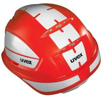 Uvex Schutzhelm pheos B-S-WR 9772334 rot mit Lüftungen 25 Stück