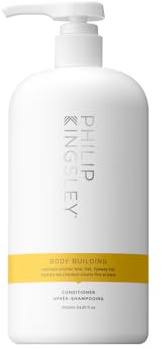 Philip Kingsley | Acondicionador sin peso para culturismo | Acondicionador voluminizador para cabello corto fino, lacio, liso y suelto | Hidrata, espesa, levanta y aporta volumen y brillo | 1000ml