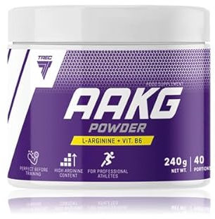 Trec Nutrition L-Arginine Alpha-Ketoglutarate (AAKG)+ Vitamin B6 240g Powder Supplement | Energy Muscle Pump PRE Workout | Grapefruit