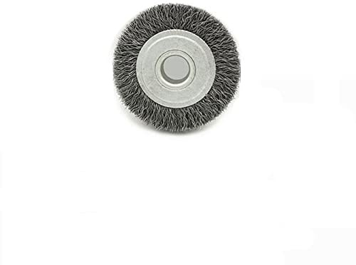 Spazzola a disco in filo di acciaio, 75 x 16 mm, spazzola rotonda rotante per la pulizia di ruggine, spogliatura e abrasione