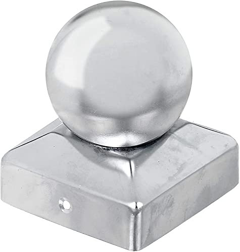 Wovar Pfostenkappe Edelstahl Kugel für 9 x 9 cm Pfosten - pro Stück