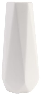 Feyarl Vase Keramik Weiß Dekovase Modern für Pampasgras Trockenblumen Wohnzimmer & Tischdeko Blumenvase Klassisch Skandinavisch