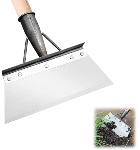27cm Reinigungsschaufel 1 Stück Multifunktionale Reinigungsschaufel High Mangane Stahl Multifunktionale Gartenschaufel Schaufel für den Garten Unkraut Garten (Griff Nicht im Lieferumfang enthalten)