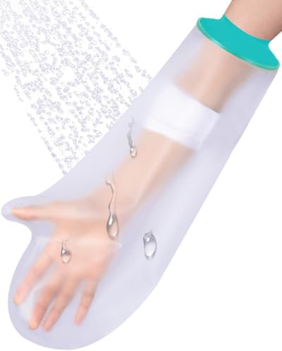 EuyiHlybt Cast Cover for Shower Arm, Cast Protector Arm Waterproof Cast Cover, Soft Comfortable Plaster Cast Waterproof Cover for Bandages, Dressings, Wound Care Supplies, etc.