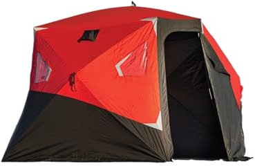 WDSBZNB Angelzelte 75 Square Ft 4-5 People Pop Up Winter Fish Shelter Ice Fishing Tent with Ventilation Air Vents
