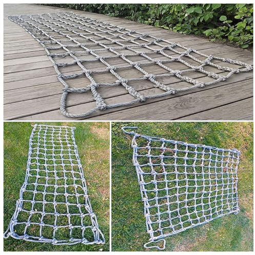 Amacthysh Heavy Duty Climbing Net,Rope Ladder For Playing, Indoor And Outdoor Playground Swings Safety Net Frame Netting,14 Mm Rope(Size:3.3 * 6.6ft)