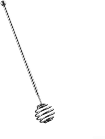Cuchara de agitación compacta de miel de acero inoxidable 304 para mezclar ingredientes sin esfuerzo (S)