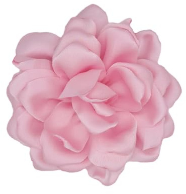 LOZTBUE 1 Stück Rosen-Blumenbrosche, große Musselin-Brosche, Haarspange, klassisch, elegant, handgefertigt, Blumenbrosche, geeignet für Hochzeit, Party, Tanz (Cremerosa)