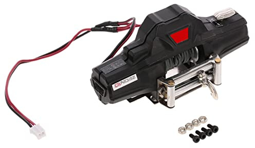 Moteurs en acier pour voiture - Treuil automatique simulé 1/10 - Pièce de voiture pour SCX10 90046 - Petit treuil électrique télécommandé