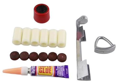 KBOLAE Billardzubehör Outdoor Sports Kleber Ersatz Pool Queue Reparatur Tip Set