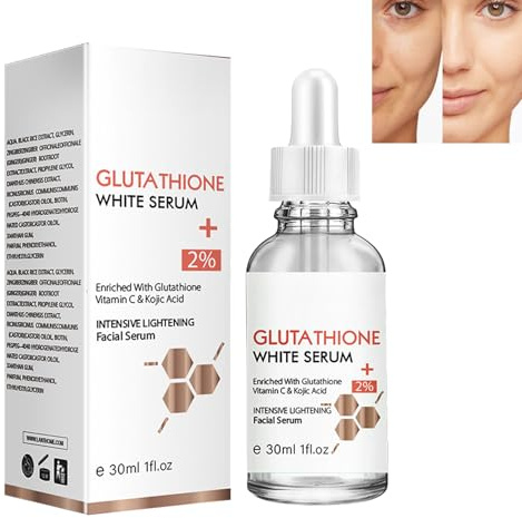 KOAHDE Siero Sbiancante Freckle Sierum,Siero Viso Riduce le Macchie Scure,Siero Sbiancante Della Pelle del Glutatione,30ML,1PC,Migliora la pelle scura e il colore della pelle bianco brillante