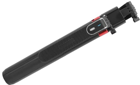 Walmeck Stabilizzatore per Smartphone, Supporto per Telefono Portatile con Vibrazione da 540 Gradi in Alluminio con Tracciamento del Viso con Telecomando, per Streaming Selfie