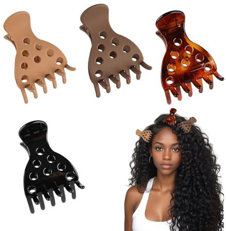 Floruvia 4 Stück Haarvolumen Clips für Styling, Wurzelklauen Clips für Frauen mit Lockigem, Dickem Haar, Root Lifter für Volumen und Sprungkraft