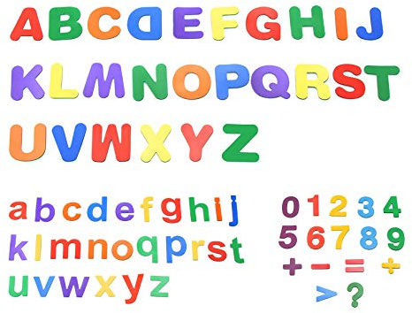 68 pcs lettres magnetiques jeux educatif de lettres et chiffres d'apprentissage magnétiques jouet educatif pour le comptage, l'orthographe et l'apprentissage préscolaire idée cadeau enfant par PAWHITS
