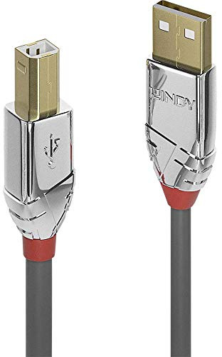 Lindy 1m USB 2.0 Printer Cable, USB-A to USB-B Cable, Scanner/Printer cable for HP, Canon, Dell, Epson, Brother, Cromo Line