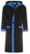 Revise RE-855 Accappatoio da uomo con fibra di bambù - telo -sauna - piscina - Nero - blu - S