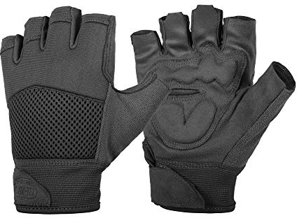 Helikon-Tex Range Line, Half Finger Gloves Mk2, Black, Large/Regular