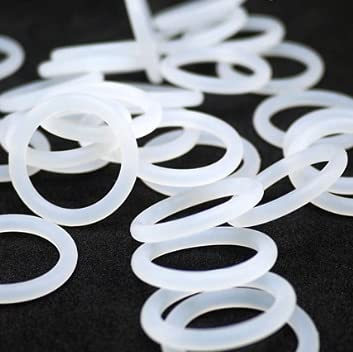 GatherTOOL 10 stücke Weiße Silikonringdichtung CS 2mm od 5~32mm wasserdichter Waschmaschine Gummi Silikondichtung O-Ring Gummiring (Size : OD 19mm CS 2mm)
