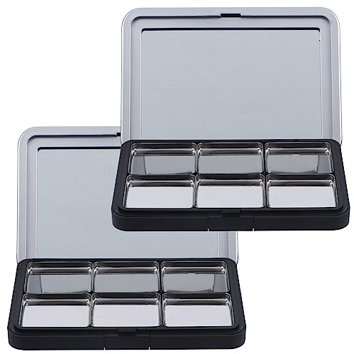 minkissy 2sets Palette Ombretti Vuota Ricaricabile Per Capacità Per Makeup Per Ombretto Blush e