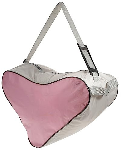 Toddmomy Schlittschuhtasche Für Inlineskates Und Rollschuhe Atmungsaktive Dreiecktasche Aus Mesh Hohe Kapazität Faltbar Rosa