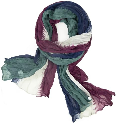 Gloop Damen Schal leichter Loop schal Schlauchschal Tuch mit Farbverlauf | Viele Farben leichte für Frühling, Herbst, Winter, Schal