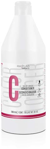 SALERM - Acondicionador Pelo Teñido - Color Longer Hair Lab - 1200 ml - con Provitamina B5 y Vitaminas A y E - Sella y Mantiene el Color - Protector Solar UV - Sin Sulfatos ni Parabenos