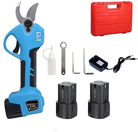 Cesoie elettriche per potatura Potatore a batteria da 16,8 V Potatura agli ioni di litio Forbici efficienti Bonsai Rami elettrici Attrezzi da giardino Custodia elettrica SC-8604 Operazioni più sicure