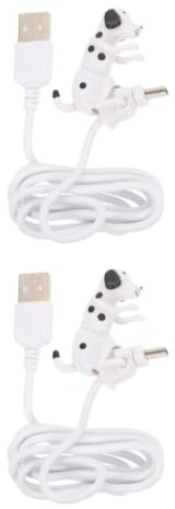 TINEASUR 2pezzi Cavo Di Ricarica Type-c Per Smartphone Con Design Divertente Forma Di Cane Cavo Di Ricarica Durevole e Resistente Compatibile Con Dispositivi Type-c Per Ricariche Rapide e