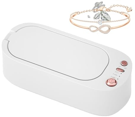 Obesntln Limpiador de joyas por ultrasonidos, máquina de limpieza de joyas | Limpiador portátil de joyas y gafas - Máquina de limpieza profunda de 360 grados para una limpieza eficaz de joyas para