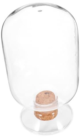VINTORKY Glass Match Storage Jar Cork Stopper 250ml Decorative Match Holder for Home Use Multi-functional Household Glass Container