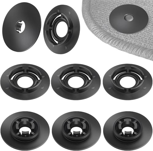Poeland 4 paia di clip per tappetini auto, fibbia di fissaggio per tappeti, accessori per auto VW/Audi/Skoda